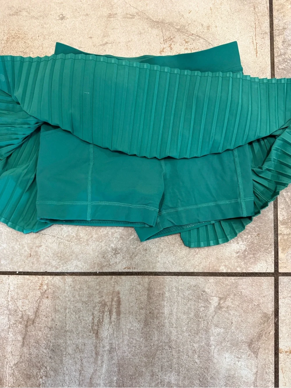 lululemon athletica Varsity High rise Cascadia Green Tennis Skirt